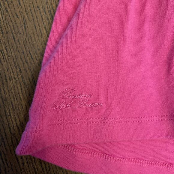 Lauren Ralph Lauren Top Women’s Size Small Pink V Neck Blouse 1/2 Sleeve - Picture 7 of 8